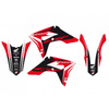 Komplet naklejek (oklein) honda crf 250r '18-'21, crf 450r '17-'21, 450x '17-'21 kolor czerwony/czarny