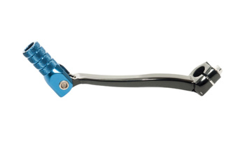 Dźwignia zmiany biegów yamaha yzf 250/450 '14-'18, wrf 250 '14-'18, wrf 450 '16-'18 aluminiowa kolor czarny, końcówka niebieska