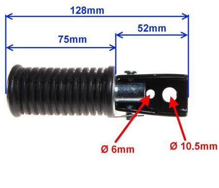 Podnóżki pasażera Suzuki Gn125