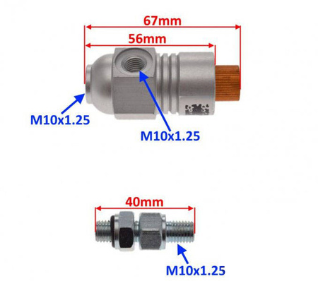 Reduktor zacisku hamulca przód 125 GY6 4T (ABS)
