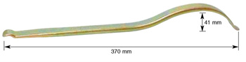 Łyżka do opon wygięta ze stopką 37cm
