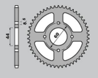 Zębatka tylna 832 41 yamaha dt 80 mx (832-41)