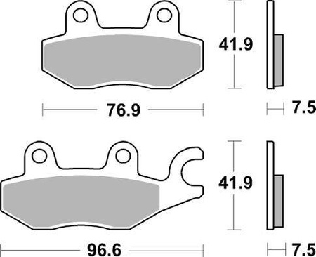 S klocki hamulcowe kh197  kawasaki ninja 400 '18-'21