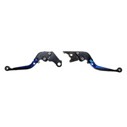 Dźwignia hamulca i sprzęgła łamana do Honda niebieska komplet