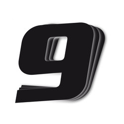 Numery startowe 25cm x 20cm ukośne, kolor czarny nr9(3szt.)