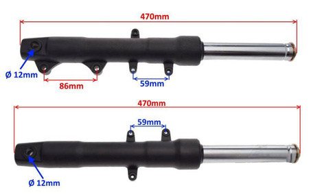 Amortyzator przód P+L do Longjia LJ50QT-9M LJ125T-8M