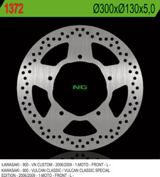 Tarcza hamulcowa przód kawasaki vn 900 classic/custom '06-'09 (300x130x5mm) 5 otworów o śr.10,5