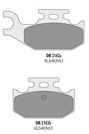 Klocki hamulcowe kh428 yamaha yfm 700 raptor tył - zastępują db2162mx-d oraz db2162qd-d