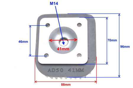 Głowica cylindra skuter Suzuki Ad Tgb 50cm Morini