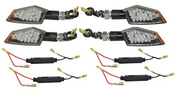 KIERUNKOWSKAZY LED MOTOCYKLOWE TRAPEZ OPORNIKI 20W
