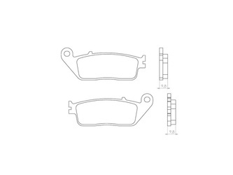 Klocki hamulcowe kh196 spiek metaliczny (złote) (ft 4071)