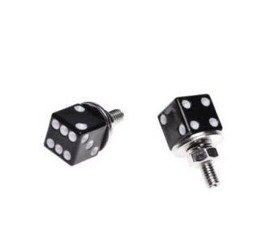 Śruba tablicy rejestracyjnej kostka czarna