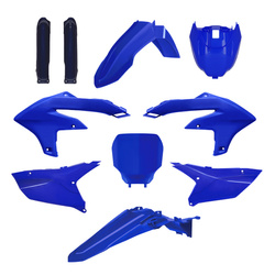 KOMPLET PLASTIKÓW (FULL KIT) YAMAHA YZ 250F '24-'25; YZ 450F '23-'25 W ZESTAWIE TABLICA PRZEDNIA (8680900001) I OSŁONY AMORTYZATORÓW (8352300005) KOLOR NIEBIESKI