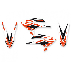 Komplet naklejek (oklein) beta rr 4t '05-'09 dream 4 kolor czerwony/czarny/biały