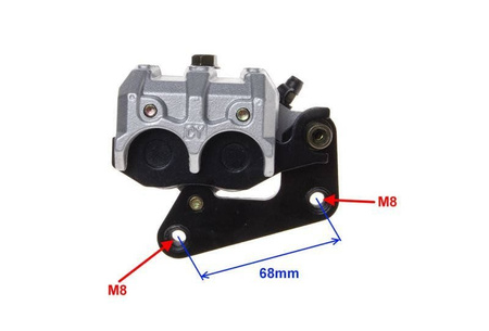 Zacisk hamulca przedniego do skutera z Klockami