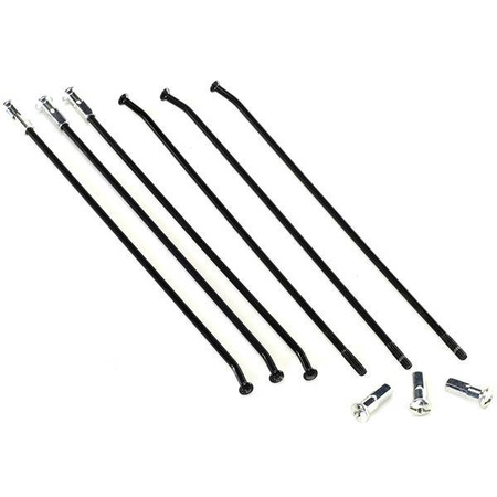 szprychy wzmocnione z nyplami (komplet) tył 19 cali yamaha yzf250/450 '09-'19 kolor czarny