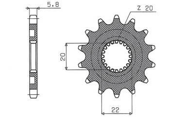 Zębatka przednia 2103 12 yamaha yzf 250 '01-'17, wrf 250 '01-'17 (jtf1590.12) (łańc. 520) (210312jt)
