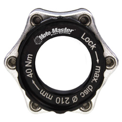 Moto-master bike adapter centerlock 6 śrub oś 20mm kolor czarny srebrny