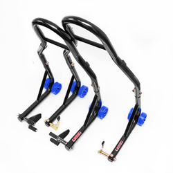 PODNOŚNIK STOJAK MOTOCYKLOWY BIKER X (PRZÓD/TYŁ) TYP-V (ROLKI) KOMPLET