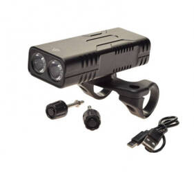 Lampa rowerowa przód 2 LED 850 LM 10000 mAh