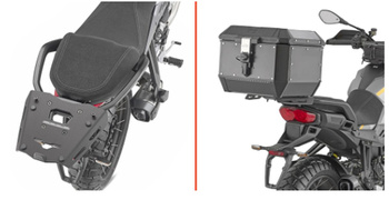 STELAŻ KUFRA CENTRALNEGO (ANODOWANE ALUMINIUM) MOTO GUZZI STELVIO '24-'25 ALUMINIOWY MONOKEY