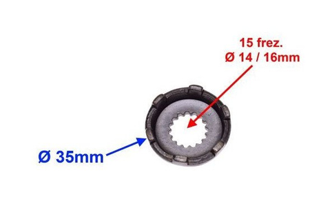 Podkładka rozrusznika do skutera z Wałem 16 mm