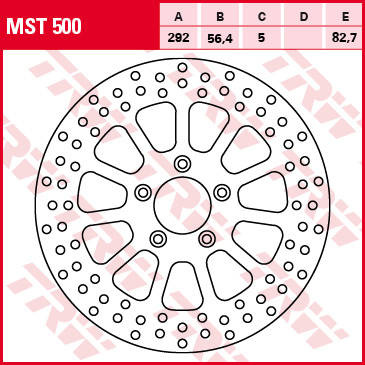 Tarcza hamulcowa przód harley davidson 883 / 1200 / 1450 / 1584 / 1690 99-14