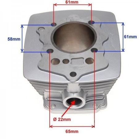 Cylinder Motocykl ATV Loncin 200cm 63mm