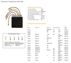 Dze regulator napięcia polaris 300/400/500 (oem-) (esr950)