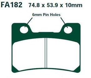 KLOCKI HAMULCOWE EBC FA182