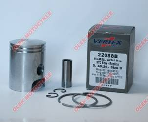 Vertex tłok minarelli am6, aprilia, yamaha (40,26mm) replica nicasil (28,00/2,00/12,00) (pierścienie 53015004030 x 1, 52715004030 x 1)