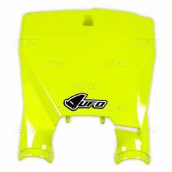 Tablica na numer startowy husqvarna tc 125 16-20, tc 250 17-20, tc 300 16-18, fc 250/350/450 16-20 kolor żółty fluo (stadium z osłonami amortyzatorów)