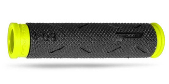 manetki pg807 atv / jet ski / mtb (22+22mm, dł.120mm) kolor czarny/żółty (dwuskładnikowe) (808-299)