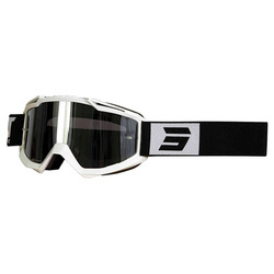 Gogle Shot Iris Fashion czarny/biały szybka srebrne lustro + przeźroczysta