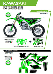 Komplet plastików plukomplet naklejek (oklein) kawasaki kxf 250 '21-'22