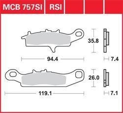 KLOCKI HAMULCOWE TRW MCB757SI
