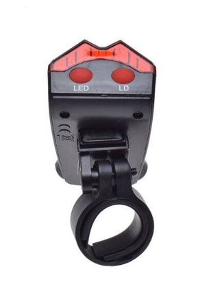 Lampa rowerowa tył LED + laser