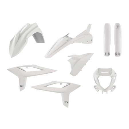 Komplet plastików beta rr 2t/4t '20-'22 w zestawie osłona lampy (8667300001) i osłony amortyzatorów (8425700001) kolor biały oem