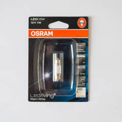 Żarówka led riviwarm white 4000k 1w 12v sv8.5-8 c5w