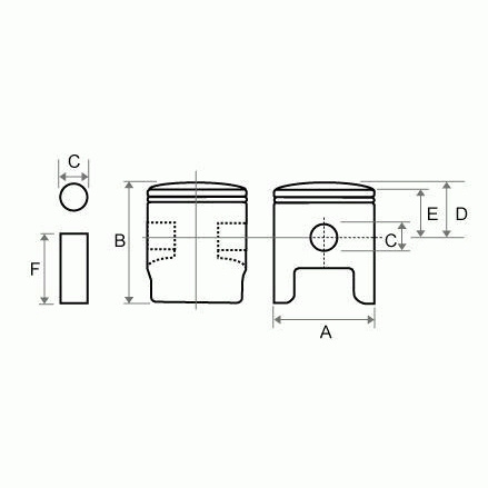 Tłok Tkrj Yamaha Tzr 125 (58,15)