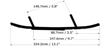 SNOW WIDIA PŁOZY (ŚLIZG) LYNX ADVENTURE V800 '07-'09, BOONDOCKER 600 '20-'21, BOONDOCKER 850 '18-'22, SKI DOO BACKCOUNTRY '19-'23, EXPEDITION 900 ACE '14-'23, EXPEDITION SE 900 '15-'23, EXPEDITION SPORT 600 '11-'23 (SKUTER ŚNIEŻNY)