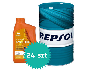 REPSOL OLEJ SILNIKOWY 4T SMARTER SPORT 10W40 BECZKA 60L, MA2 PÓŁSYNTETYCZNY+ 24SZT OLEJU REPSOL SMARTER SPORT 4T 10W-40 ( 1ZŁ ZA SZT)