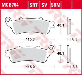 Klocki hamulcowe kh281 sinter road/track honda vfr 800 '98-'05, cb 1100 x-11 '00-'03, cbr 1100xx '97-'08, stx 1300 '02-'08, gl 1800 '01-'17,