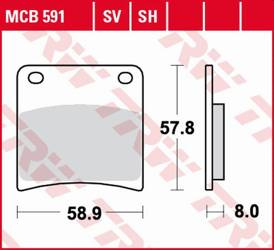 Klocki hamulcowe kh146 sinter street suzuki vx 800 '90-'95, gsx 1100g '91-'93 tył