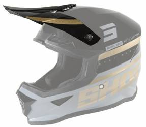 Daszek do kasku Shot Furious Shining szary połysk