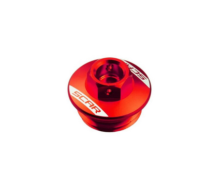 Korek wlewu oleju honda crf250r '18-'23, crf450r '21-'23 kolor czerwony