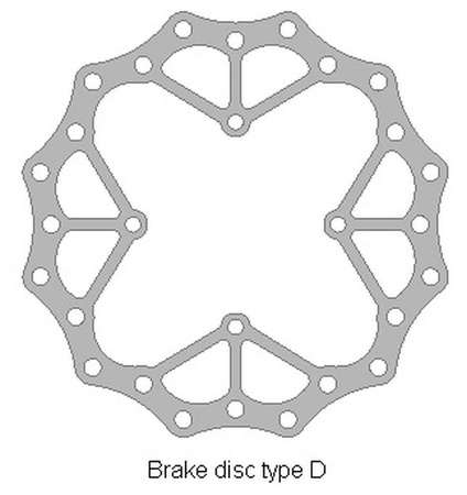 Tarcza hamulcowa przód kawasaki kx 250 kx 450