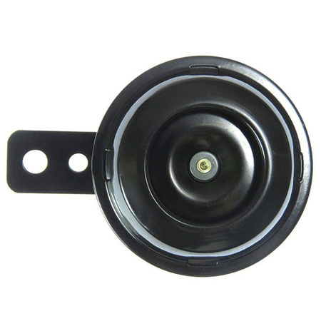 Klakson (sygnał dźwiękowy) uniwersalny czarny (średnica 65 mm)