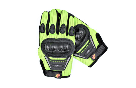 Rękawice Motocyklowe Enduro Cross Quad Moto V-01k Zielone S Dziecięce Rkw0000009