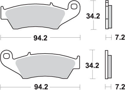 Hamulcowe kh185 / kh389 off-road sinter kolor złoty